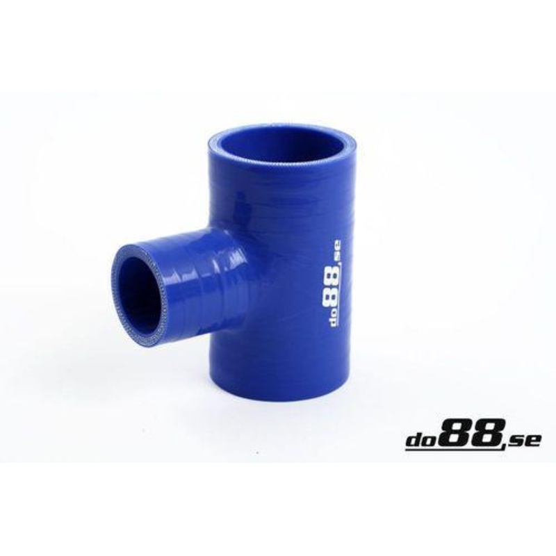 Silicone Hose Blue T 2,125” + 1,25” (54+32mm)