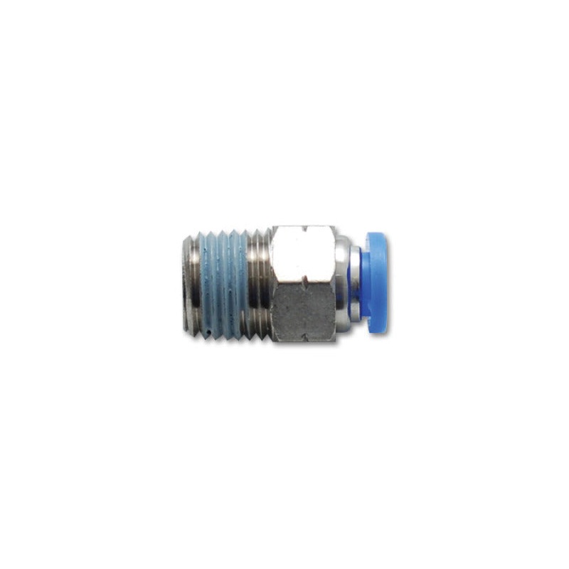 Vibrant Male Straight Pneumatic Vacuum Fitting (1/4in NPT Thread) – for 1/4in (6mm) OD tubing